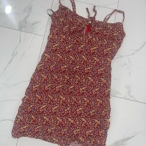 Forever 21 Red Floral Dress